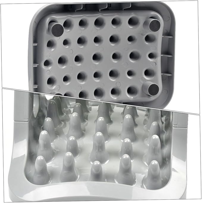 Automatic Rotatable Dog Food Dispenser -Skid Pet Feeder with Stable Design for Eating Easy to Clean Break Pressure Resistant for Dogs