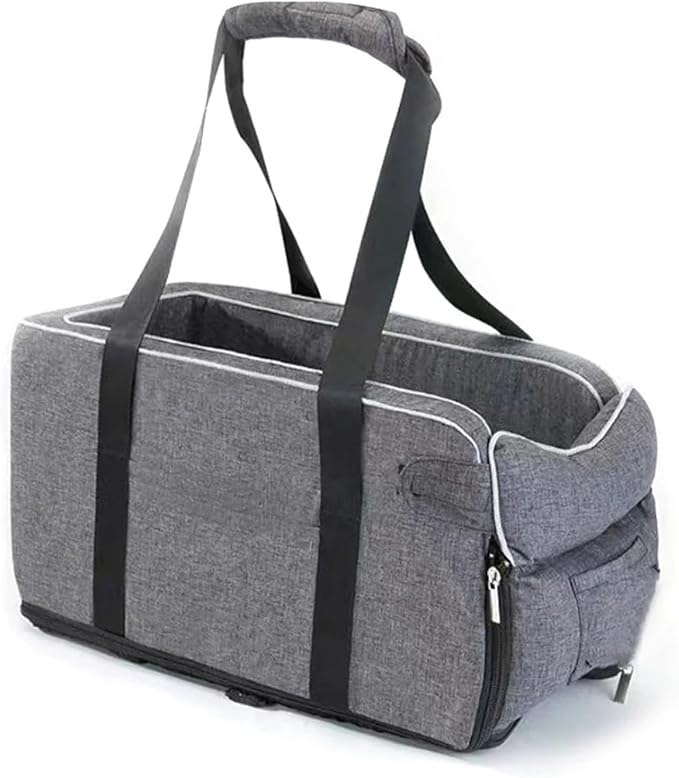 Multipurpose Center Console Dog Car Seat with Shoulder Straps Portable Pet Booster Seats Puppy Dog Bed for Small Dogs