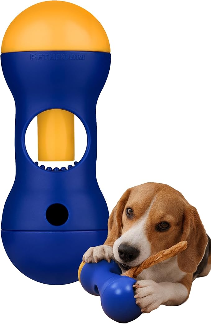 PETHROOM Nosework Stick Holder – Interactive Dog Treat Holder & Mental Stimulation Toy, Secure Snack Dispensing for Nose Work Play, Navy