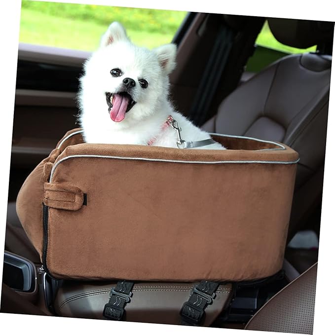 Mikikit Thickened Dog Car Seat Cushion Non- Pet Travel Seat Cover for Cars Easy Installation Portable Design and Comfortable for Dogs and Cats