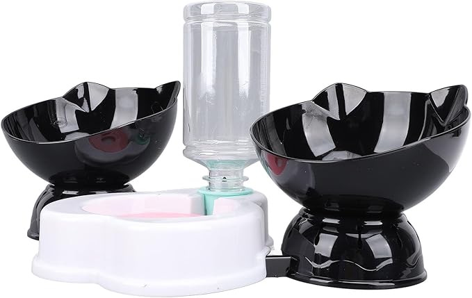 Pet Feeder and Water Dispenser Set, Neck Guard Automatic Dog Feeder and Dog Water Dispenser for Small Dogs Cats Pets Animals (Style Two)