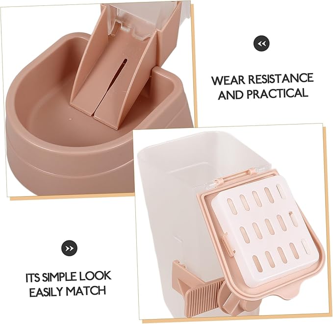 1set Automatic Pet Feeder Water Dispenser for Dogs and Cats Easy to Install and Lightweight Material for and