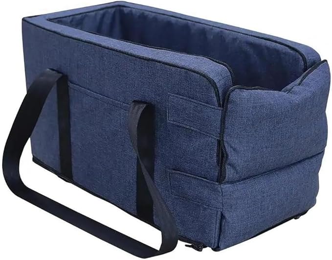 Dog Car Seat for Small Dog Cat Travel Pet Car for Seat Central Control Nonslip Dog Carriers Portable Car Armrest Box Booster Kennel Bed Dog Seat Car