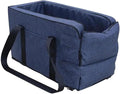 Dog Car Seat for Small Dog Cat Travel Pet Car for Seat Central Control Nonslip Dog Carriers Portable Car Armrest Box Booster Kennel Bed Dog Seat Car