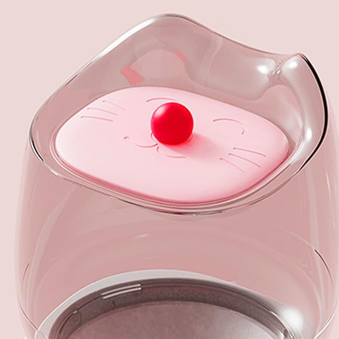 Pet Feeder Automatic, Food Dispenser Bowl, Dog Feeding Bowl with Press Design, Pets Feeder with 2l Capacity, Automatic Feeders, Food Dispensing System for Home Indoor Outdoor Pet Use