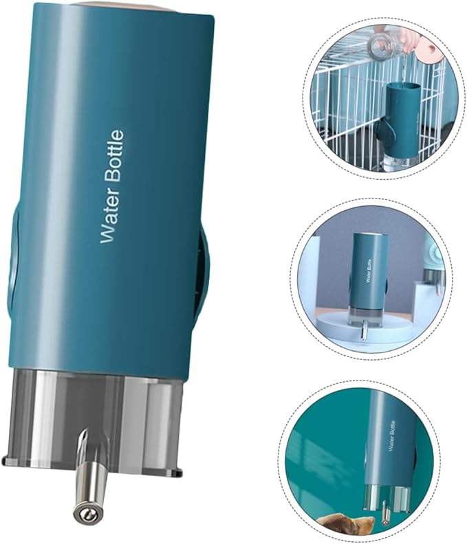 Pet Hanging Water Dispenser Automatic Pet Waterer with Nozzle for Drinking for Home Use and Cage Hanging for Dogs and Pets