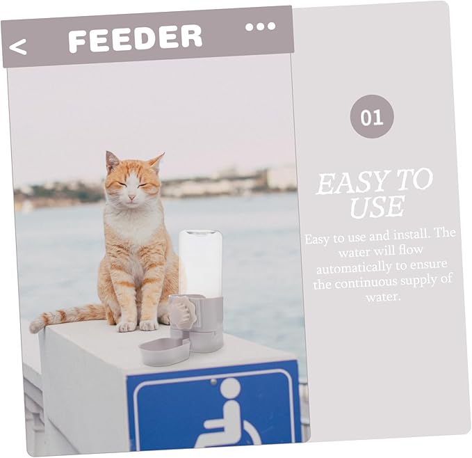 Healifty Automatic Hanging Pet Water Dispenser for Dogs and Cats Leak Resistant Water Bottle with Easy Installation Height Self Refilling Cage Mounted Feeder for Outdoor and Indoor Use