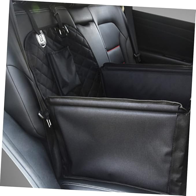 HANABASS Pet Dog Car Bed Non Slip Dog Car Seats with Storage Pocket for Dogs Easy to Durable and Portable for Travel and Long Trips