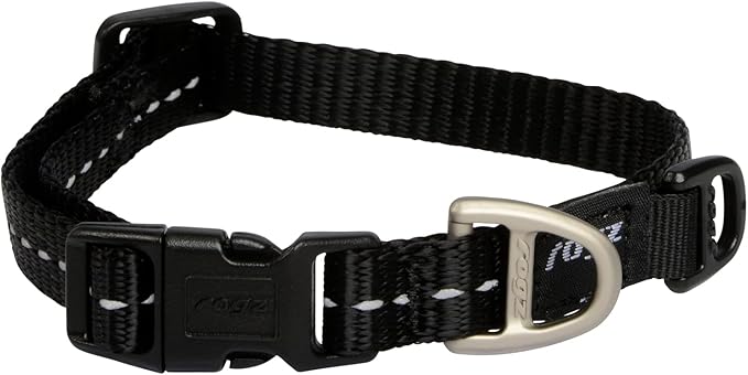 Reflective Dog Collar for Small Dogs, Adjustable from 8-13 inches, Pink