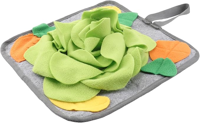 Toyvian Rabbit Foraging Mat Random Pattern Design Slow Feed Snuffle Mat for Rabbits Reduces Anxiety and Encourages Play Bunny Toy for Small Pets