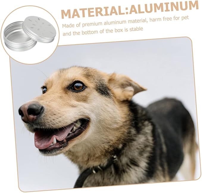 Happyyami 60ML Dog Scent Training Case Aluminum Sniffle Box for Dog Nose Training Work Scent Detection Kit