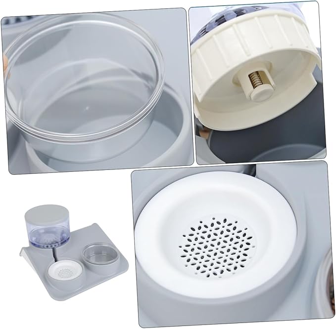 Toyvian Automatic PET Drinking Feeder 1.5L Water Dispenser for Dogs Cats Plastic PET Water Bowl Non-Slip Base for Home Use