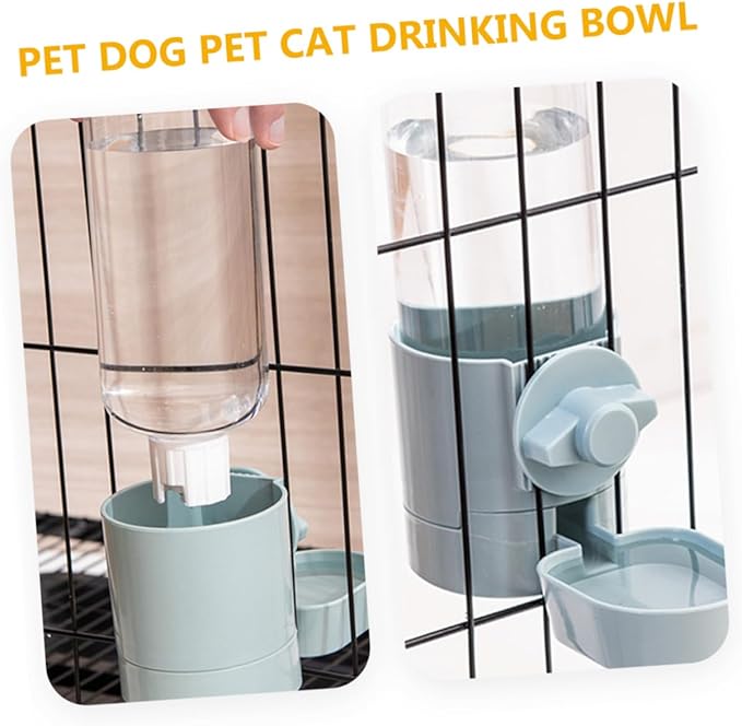 Hanging Drinking Fountain Automatic Dog Waterer Pet Water Dispenser Rabbit Water Bottle Compact Portable Design