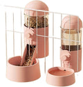 MBETA Dogs Automatic Hanging Cage Waterer Hanging Cage Cat Drinker Automatic Feeder Cat Bowl Pet Supplies