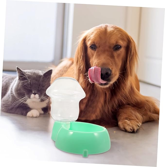 1set Automatic Dog Water Dispenser Lightweight Pet Drinking Fountain Transparent Design for Level Observation for Home Use and Travel