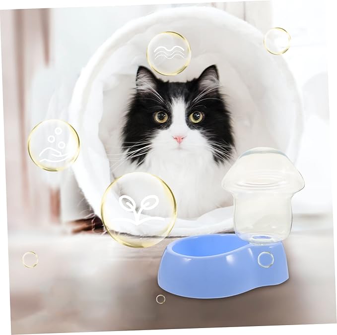 Automatic Pet Water Dispenser Durable Plastic Drinking Bowl with Capacity for Dogs and Cats Compact Design for Home and Outdoor Use Transparent Water Feeder