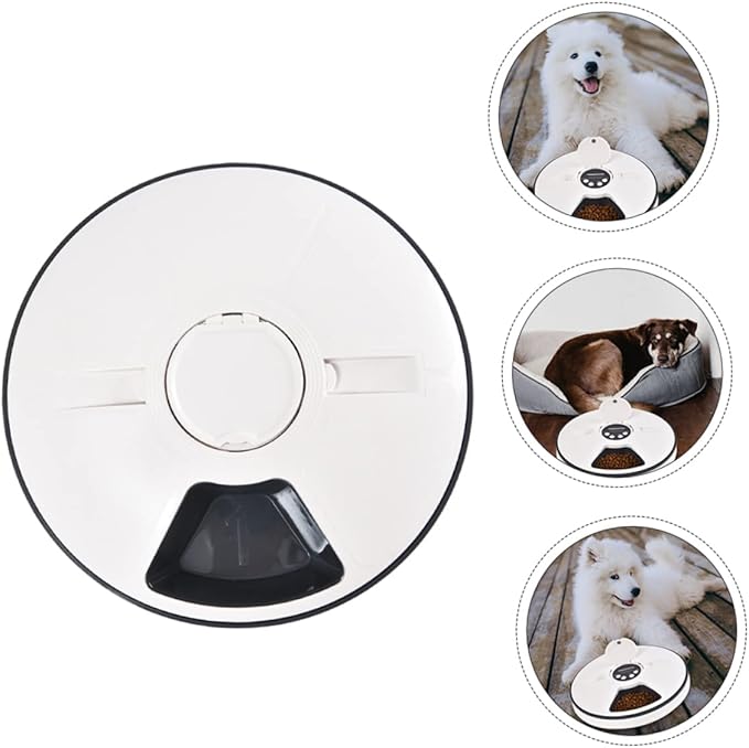 Smart Timing Pet Feeder Detachable Bowl Auto Dog Food Dispenser Easy Clean Space-Saving Design
