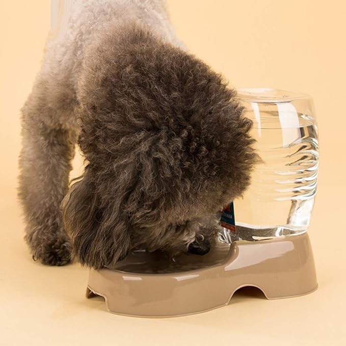 Water Food Dispenser Automatic for Dogs Cats Refill Self Feeding for Small Large Pets 1pcs Random Color