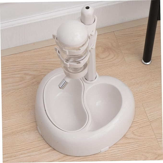 Automatic Pet Water Fountain Dispenser Cat Drinking Fountain Easy to Pet Supplies Non- and Cats White Color No Suckers Needed
