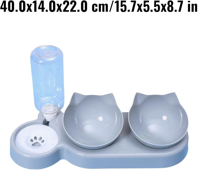 Automatic Pet Bowl for Dogs and Cats with Water Dispenser - 3-Day Feeding and Drinking Station for Home, Store, Boarding, and Travel