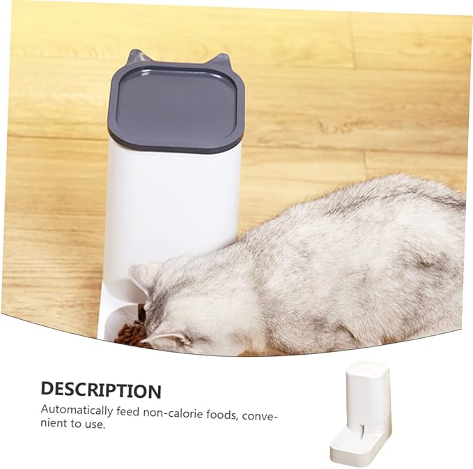 Toyvian 1pc Automatic Pet Feeder for Dogs and Cats Capacity Removable Parts Convenient Design for Easy Feeding for Pets