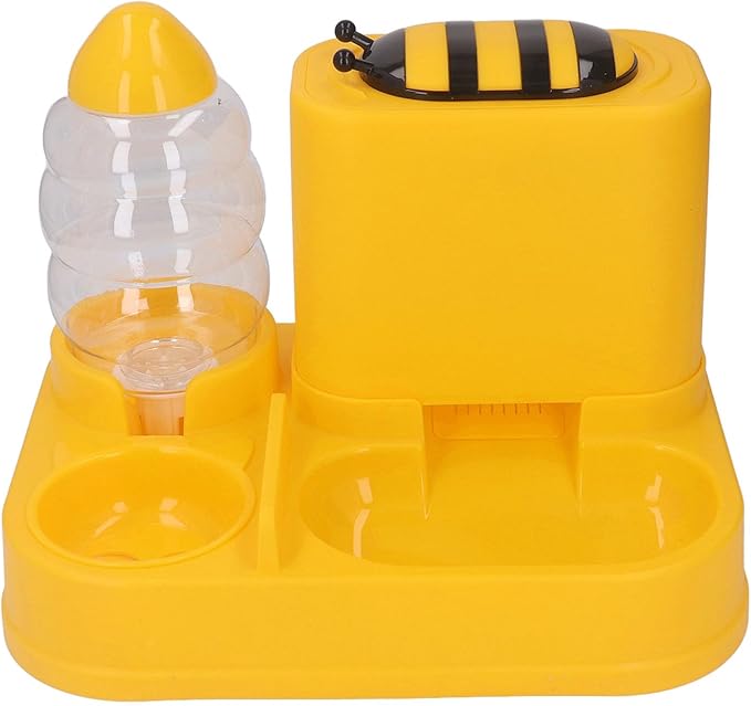 Automatic Cat Feeder, Water Dispenser, Food, Large Capacity Set for Small and Large Pets, Easy to Clean 2 in 1