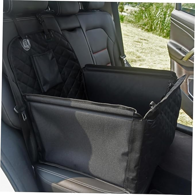 Dog Car Bed with Belt Non Slip Cushion for Pets Portable and Lightweight Car Seat Protector Durable and Easy to Clean for Dog Travel Cars and Suvs