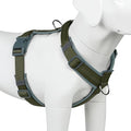 Plutus Pet No Pull Dog Harness, Adjustable Nylon Harness with Soft Padding, Reflective and Heavy Duty Dog Harness for Small, Medium, Large Dogs(Ranger Green, L)