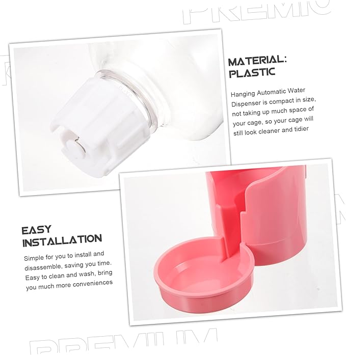Totority Hanging Cat Feeder Pet Water Dispenser Dog Automatic Water Dispenser Rabbit Feeder