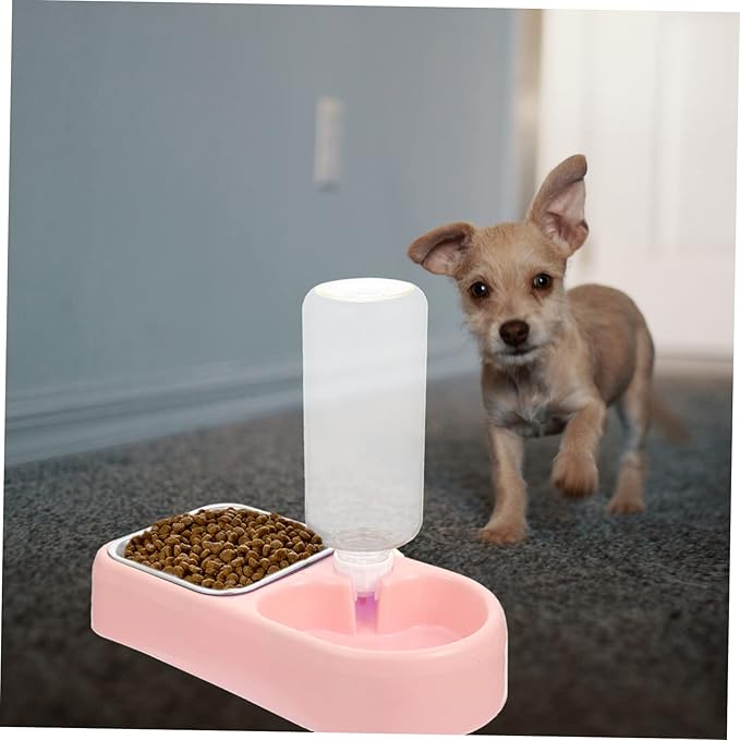 Automatic Pet Feeder and Water Dispenser Set for Dogs and Cats - Detachable, Convenient, and Easy to Use