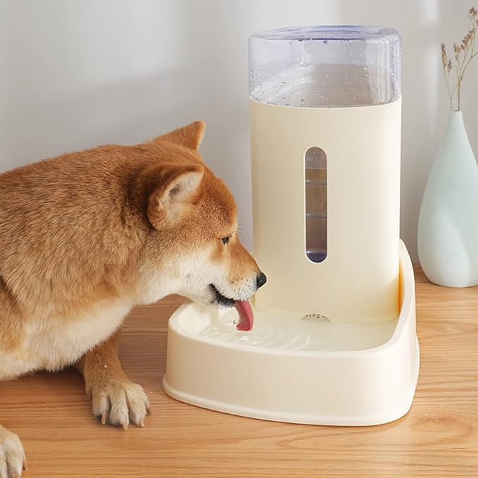 Elegant Automatic Waterer Food Feeder Water Dispenser Auto Feeder Fed for Small Medium and Large Cats Dogs