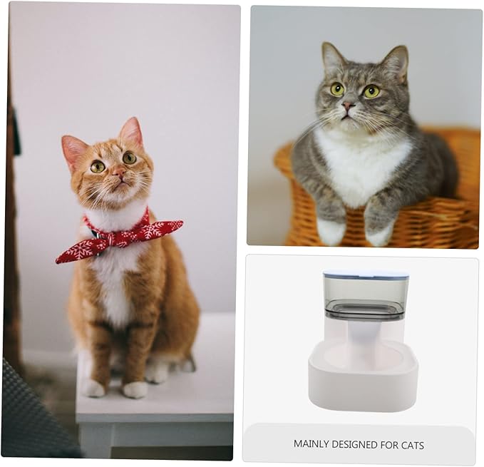 Kisangel 1pc Automatic Pet Feeder Non- Dispenser for Cats and Dogs Removable and Easy to Safe Material for Pet Owners Seeking Convenience