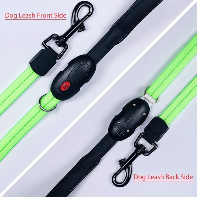Led Dog Collar Light, USB Rechargeable Lighted Up Collars Glowing in Dark Make Pets Safe from Danger at Night