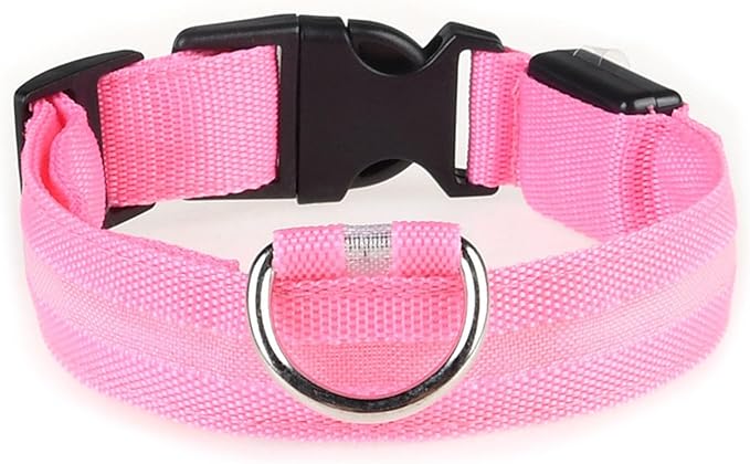 Adjustable Glowing Collar for Small Large Dogs Ensuring for Night Walk Multicolored Dog Collar for Large Dogs