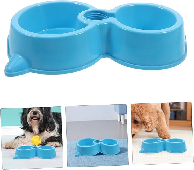 Automatic Water Bottle for Dogs Dual Function Pet Feeder Slow Feeding Bowl Dog Bowl Stand for Puppy Portable Water Dispenser