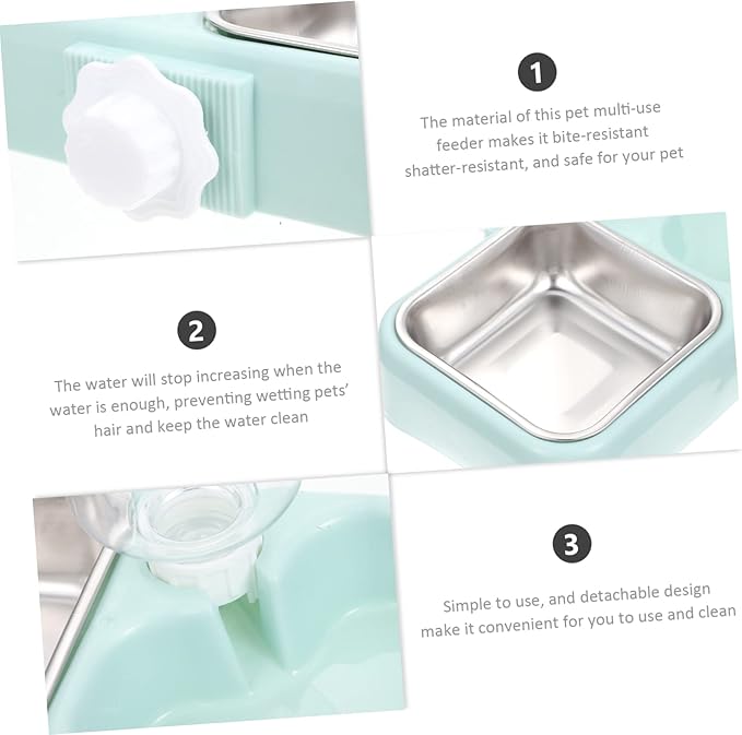 BESPORTBLE Multi-use Feeder Water Dispenser Cat Food Dispenser Auto Dog Feeder Dog Bowls for