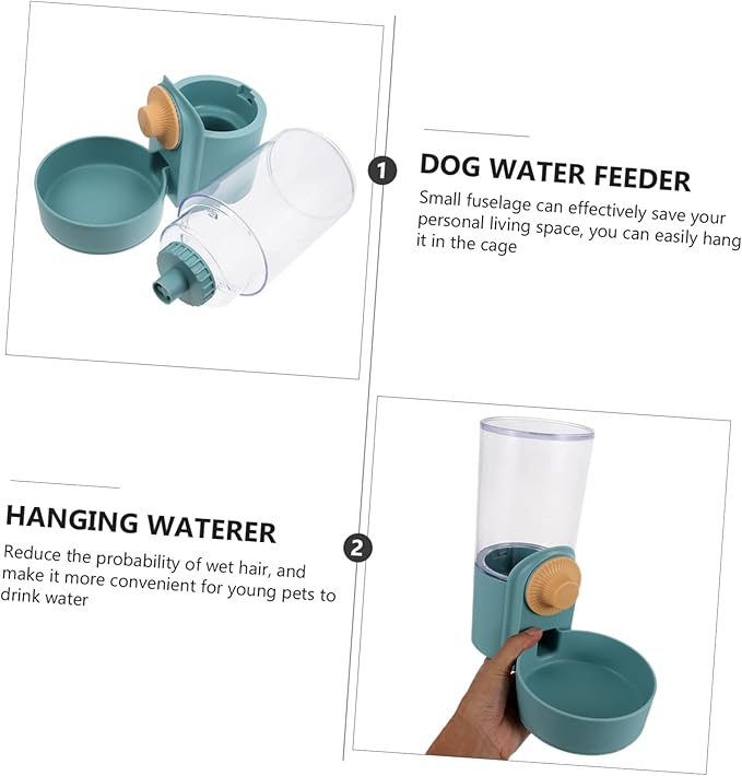 POPETPOP 1Pc Automatic Water Dispenser for Dog Cat Hanging Pet Water Feeder Easy to Install Capacity for Pets Prevents Spills Cages