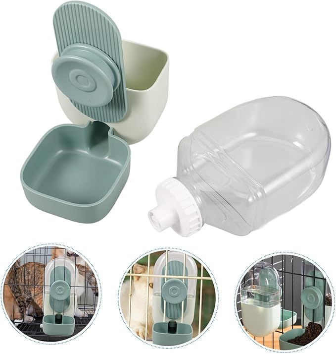 VANZACK 2pcs Automatic Pet Water Feeder Hanging Design for Cats and Dogs Compact and Stable Pet Water Dispenser for Cages