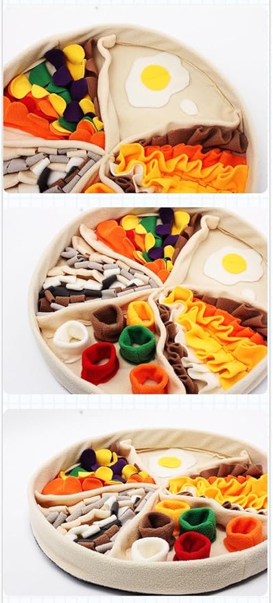 Interactive Pizza-Shaped Snuffle Mat for Pets – Puzzle Training & Stress Relief, Pet Feeding & Sniffing Toy, Ideal for Mental Stimulation