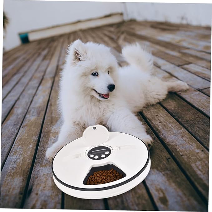 Timed Automatic Cat Feeder Meals Smart Pet Feeding Bowl for Cats and Dogs Detachable Design for Easy Cleaning Material Automatic Portion Control Music Reminder