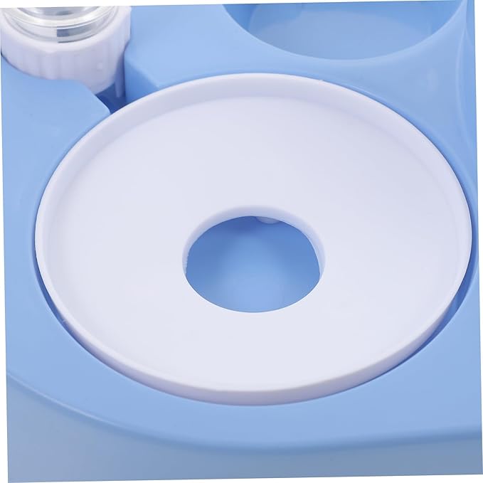 Automatic Dog and Cat Feeder with Water Dispenser Dual Bowl Design for Convenient Feeding Easy to Clean Stylish Look Blue for Dogs and Cats