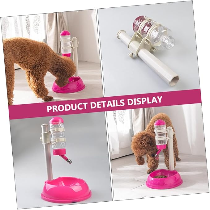 ERINGOGO 1pc Automatic Pet Water Dispenser Height Feeding Bowl and Water Drinking Non-Slip Base for Dogs and Cats Convenient Gravity Feeder for Pets