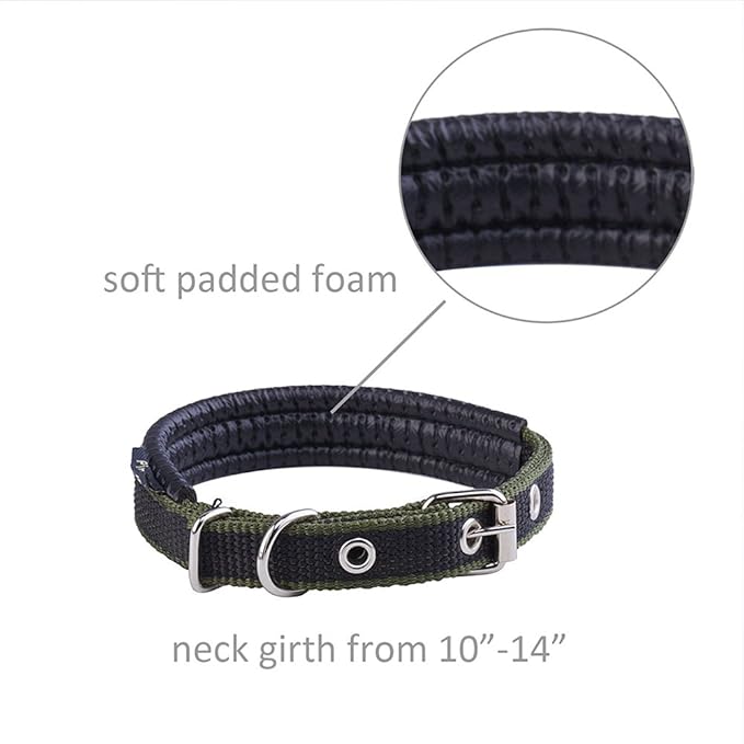 Durable Nylon Braided Dog Leash Dog Harness Dog Collar No Pulling Adjustable Harness Soft Padded Collar for Small Dog/Puppy/Cat