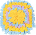 Mini Square Snuffle Mat for Small Pets, Interactive Nose Work Toy for Rabbits Hamsters Dogs, Fun Foraging Pad for Boredom Relief and Energy Release (A11)