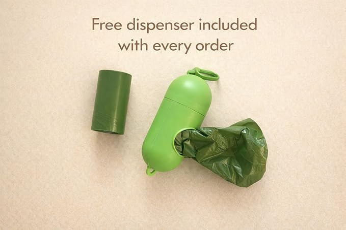 Eco-Friendly Dog Poop Bags - 225 Count with Dispencer Included - Scented & Unscented - Leak-Proof, Easy tear, Extra Thick (Lavender)