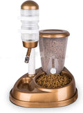 Two-in-One Automatic Pet Feeder and Water Fountain - Large Capacity Food and Water Dispenser for Cats and Dogs(K)