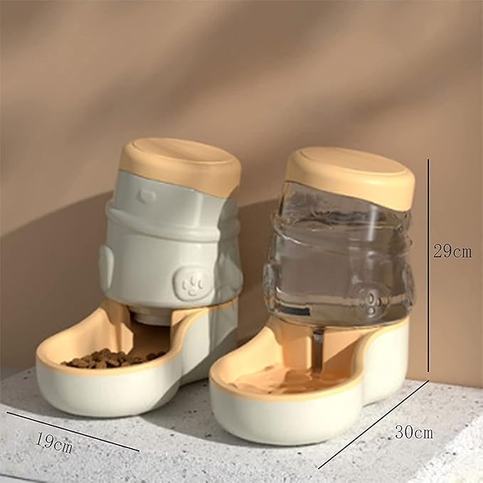 Feeder And Water Food Dispenser Automatic For Dogs Cats, Gravity Refill, 3.2L Unplugged Self Feeding For Small Large Pets Pet water dispenser (Size : Water dispensers) (Feeders)