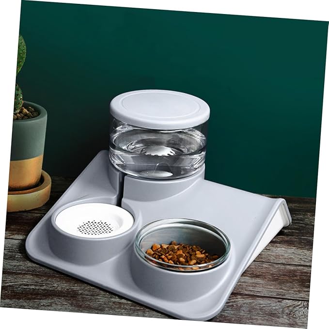 Toyvian Automatic PET Drinking Feeder 1.5L Water Dispenser for Dogs Cats Plastic PET Water Bowl Non-Slip Base for Home Use