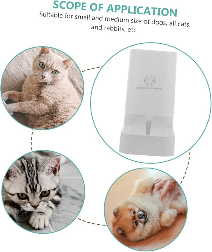GANAZONO Pet Water Feeder Portable Dog Water Bowl Auto Dispenser for Busy Parents
