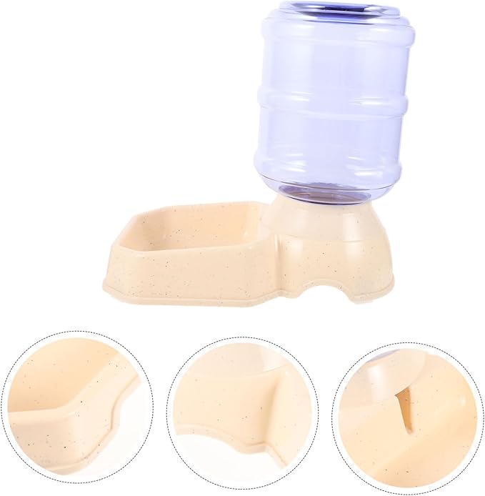 BESPORTBLE Dog and Cat Automatic Water Dispenser Sturdy Feeder Stand Easy Refill No Spill Pet Water Bowl Indoor Outdoor